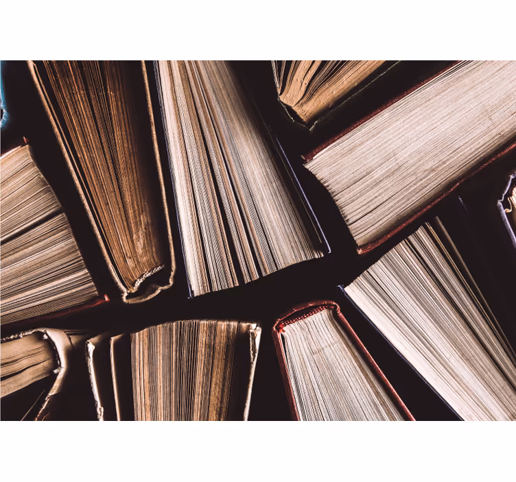 Rustic blind hardback books - TenStickers