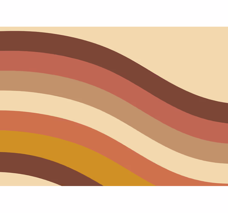 Rustic blind with retro stripes - TenStickers
