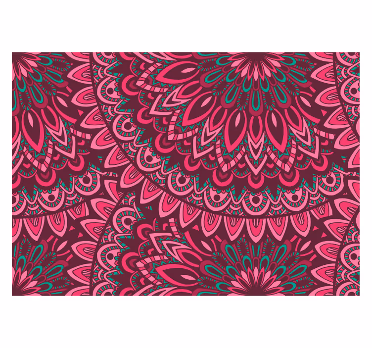 Zen blind wallpaper mandala pink expression - TenStickers