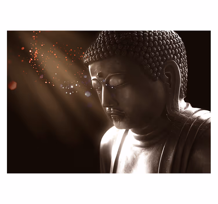 Zen blind serene buddha image - TenStickers