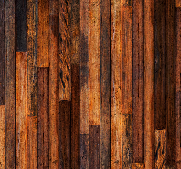 Brown blind rustic wooden planks - TenStickers