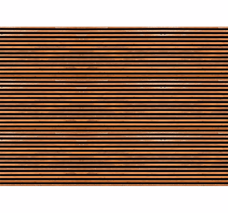 Brown blind with horizontal slats - TenStickers