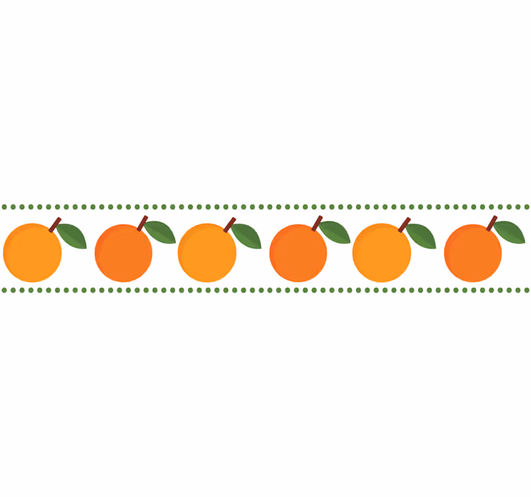 Orange blind with elegant oranges border - TenStickers