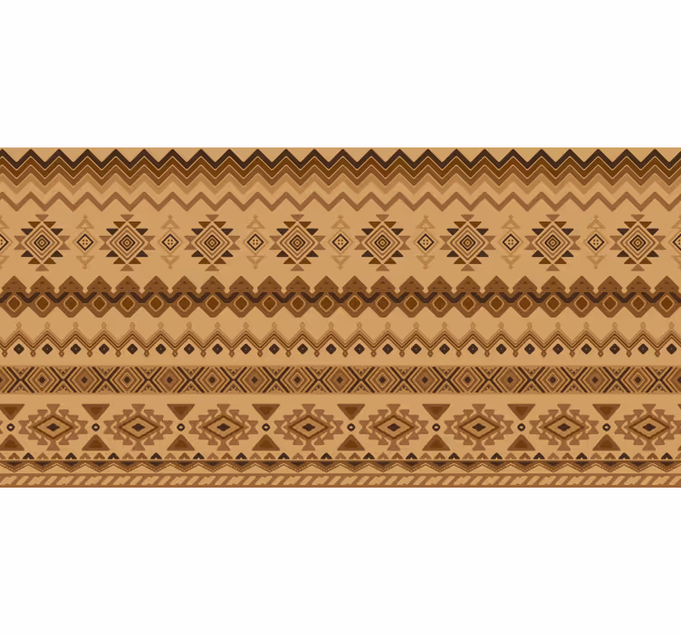 Orange blind with ethnic kilim pattern design - TenStickers