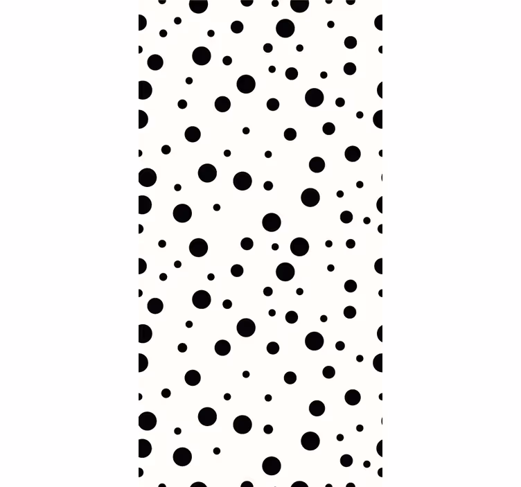 Blind teens polka dot black and white pattern - TenStickers