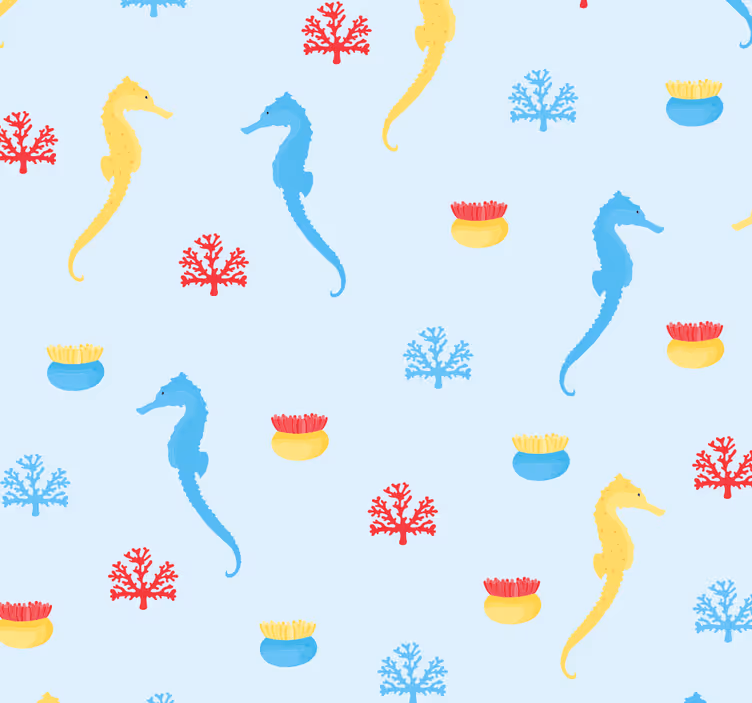 Blind teens explore seahorse and coral worlds - TenStickers