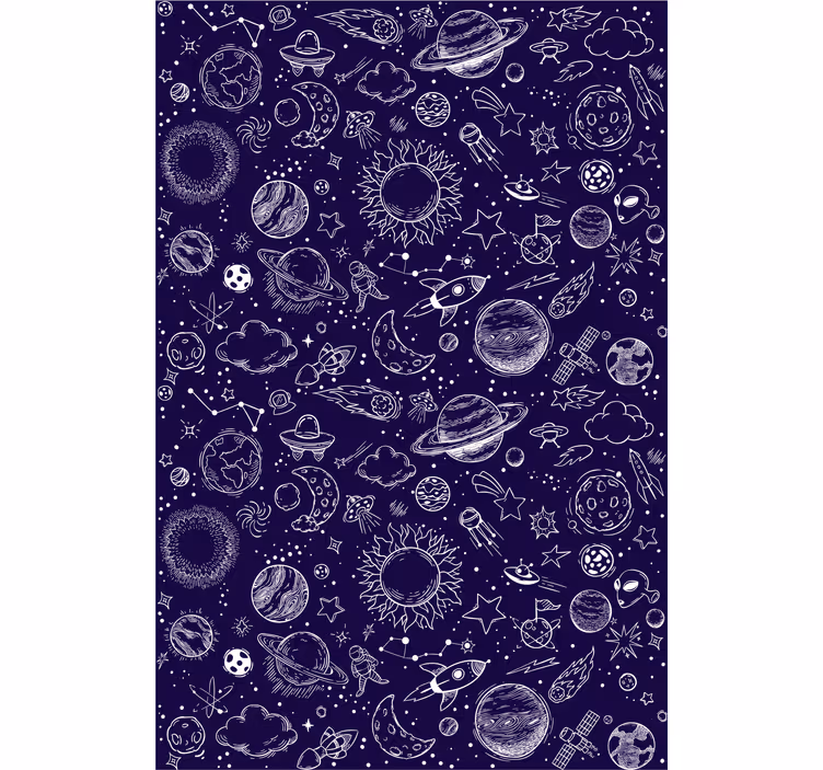 Blind teens cosmic scribbles - TenStickers
