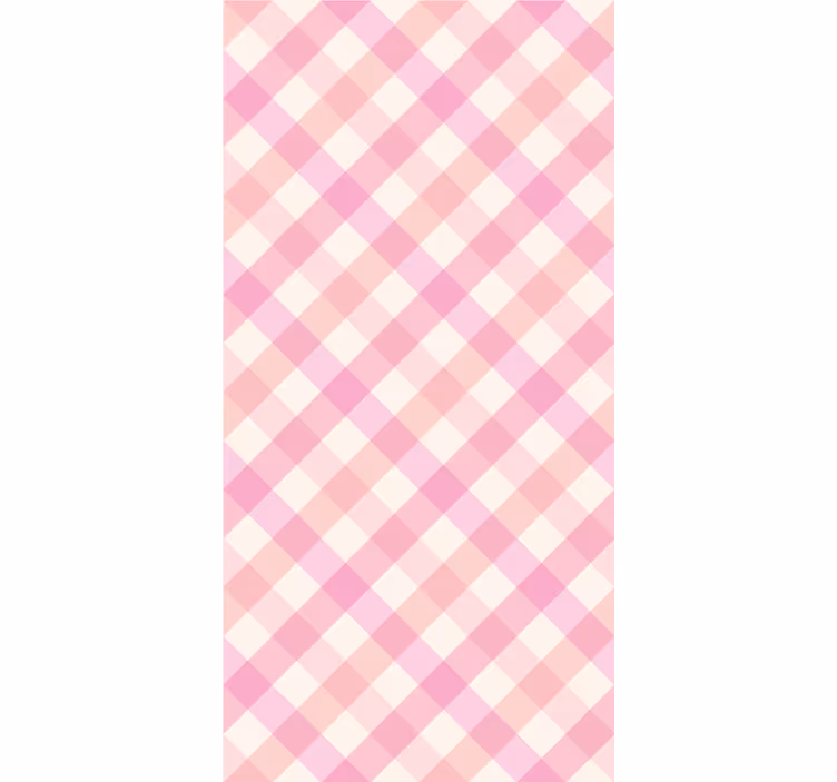 Blind teens in pink checked pattern - TenStickers