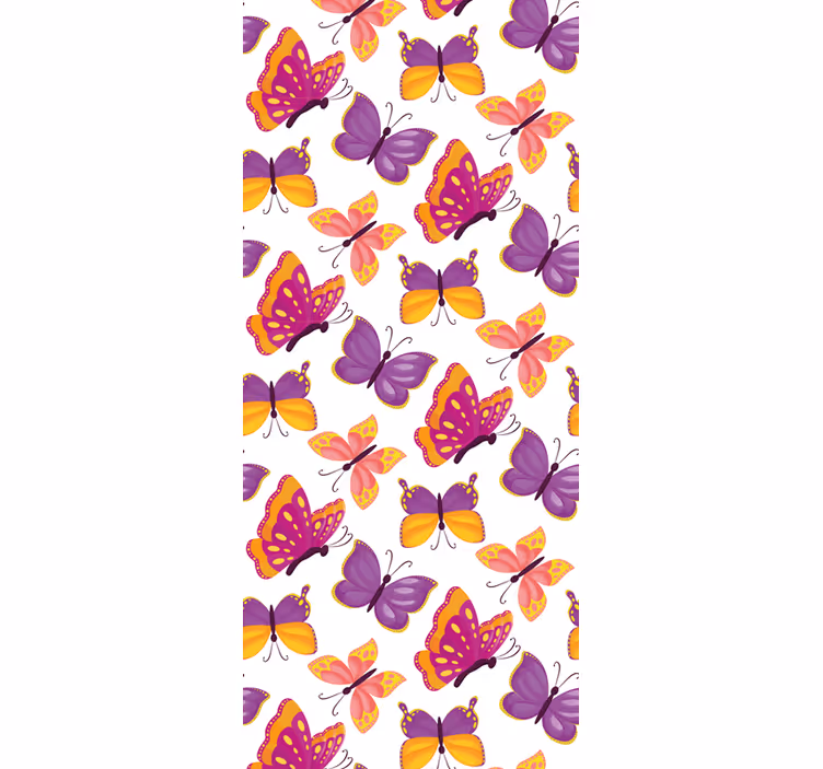 Blind teens in yellow and pink butterfly pattern - TenStickers
