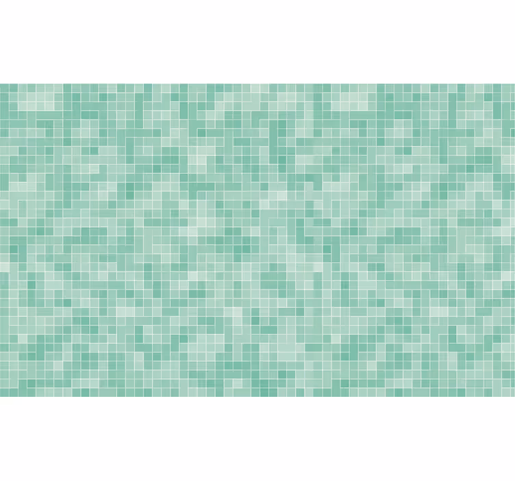 Bathroom blind with abstract square ceramic tile - TenStickers