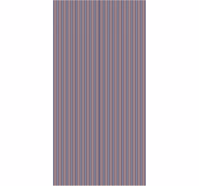 Bathroom blind in blue and brown stripes - TenStickers