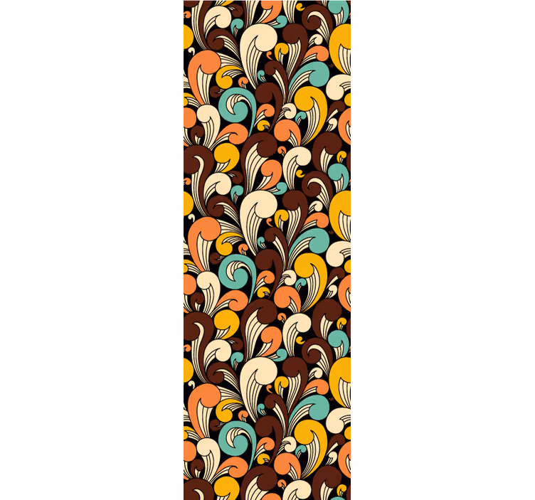 Classic blind black border bohemian shapes - TenStickers