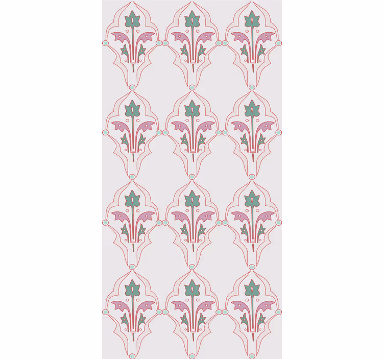 Classic blind with elegant floral design - TenStickers