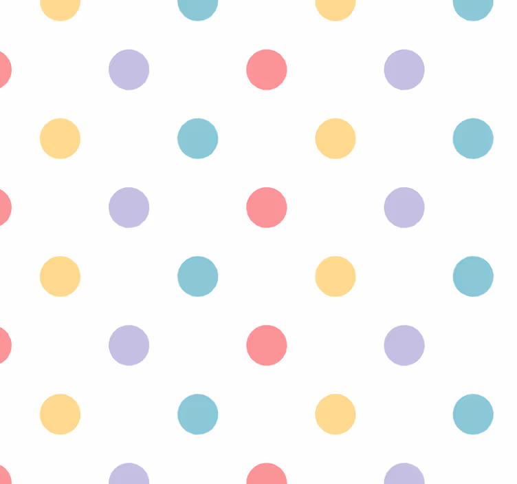 Nursery roller blind colorful confetti print - TenStickers
