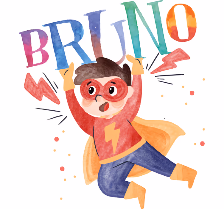 Blind superhero watercolor wonder kid - TenStickers