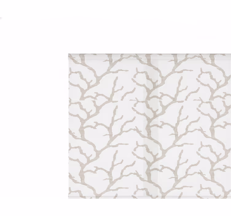 Elegant beige motif balcony shades - TenStickers