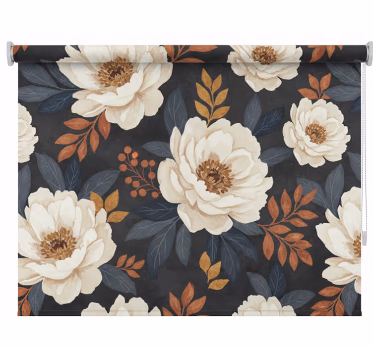Balcony shades with classic floral design - TenStickers
