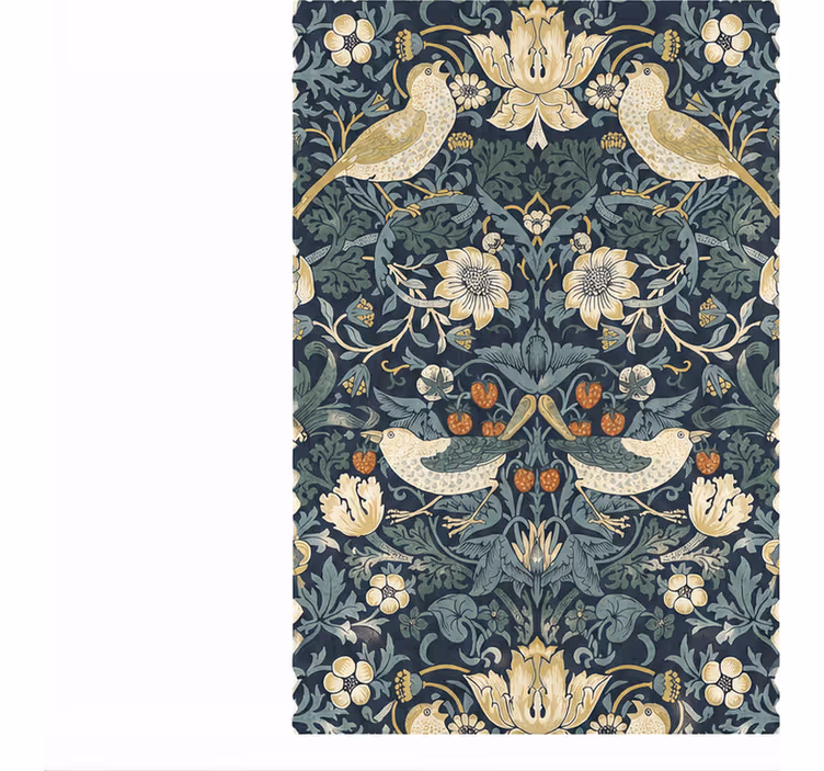 Kitchen roller blind width 80 indigo thief birds - TenStickers