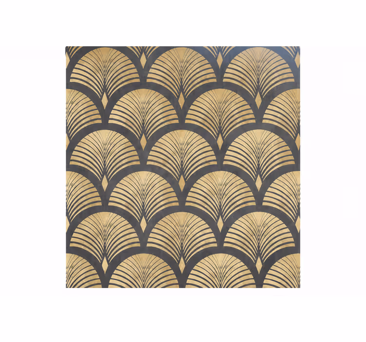Master bedroom shades with elegant fan design - TenStickers