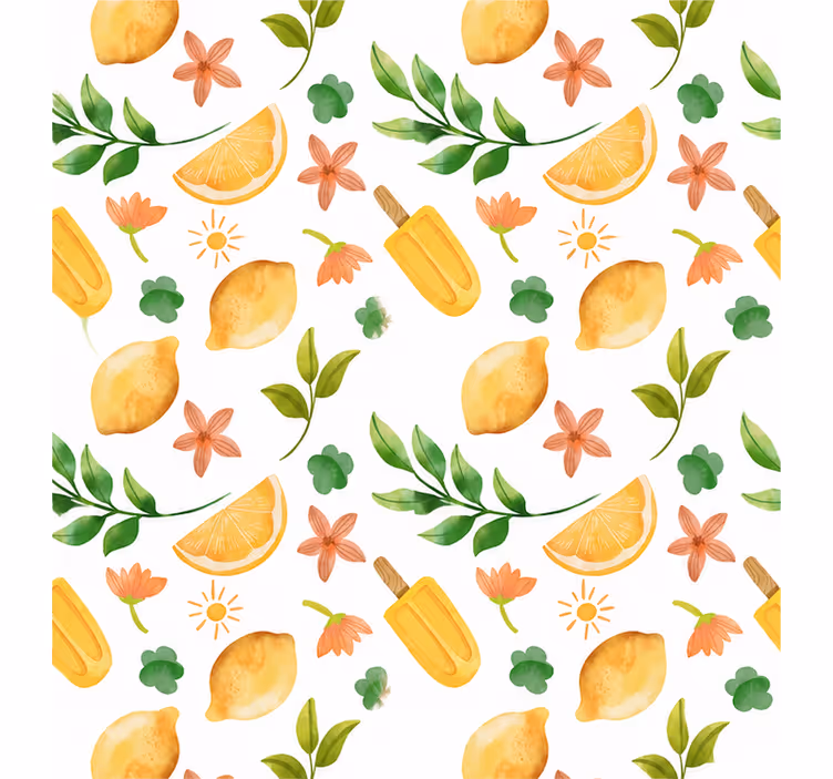 Blind yellow summer citrus delight - TenStickers