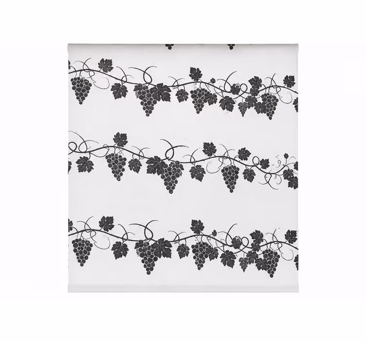 Kitchen roller blind with hanging berry plants - TenStickers