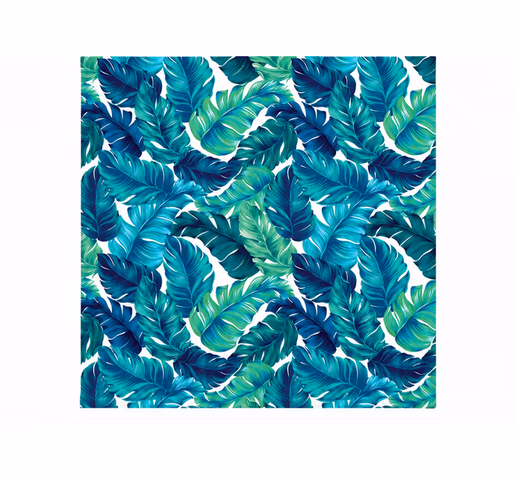 Master bedroom shades width 210 tropical flower leaves - TenStickers