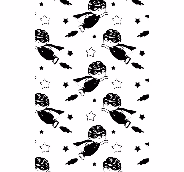 Superhero Flight Pattern nursery roller blind - TenStickers