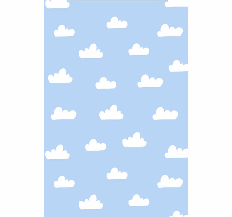 Cumulus Cloud Pattern kids roller blind - TenStickers