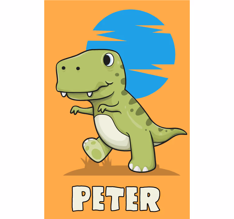 Dinosaur blind personalized dinosaur - TenStickers