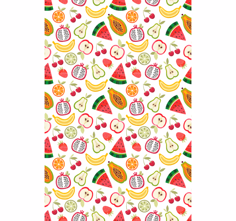 Fruity pattern modern kitchen blind fruit and vegetables - TenStickers