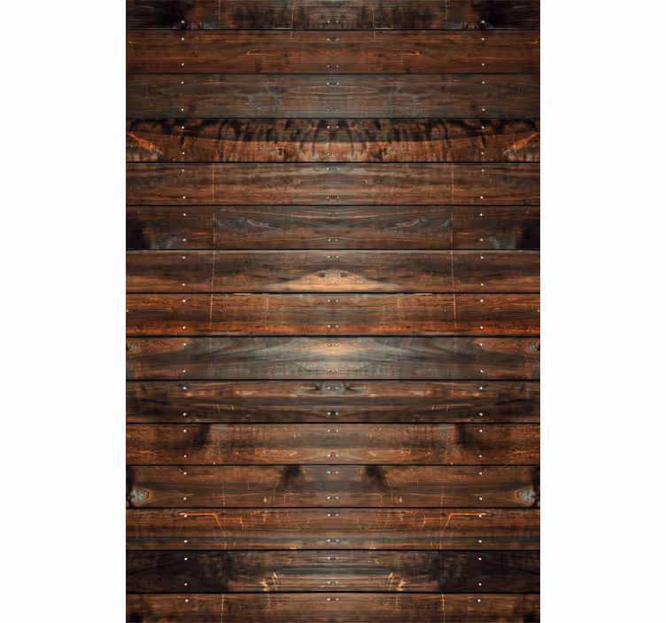 Wooden dark brown vintage blind living room roller blind - TenStickers