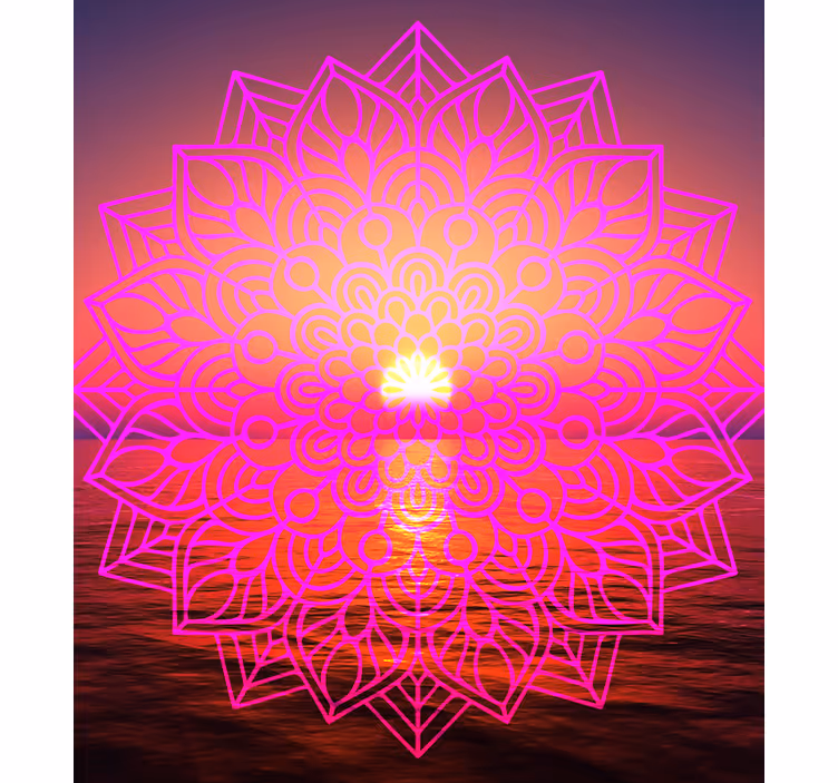 Sunny mandala Zen living room blind - TenStickers