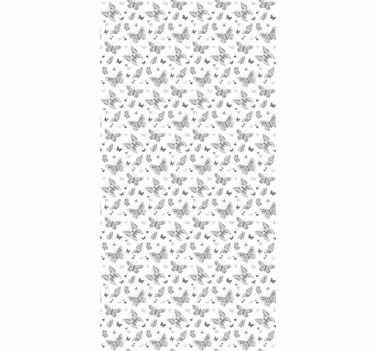 Gray kitchen blind butterflies - TenStickers