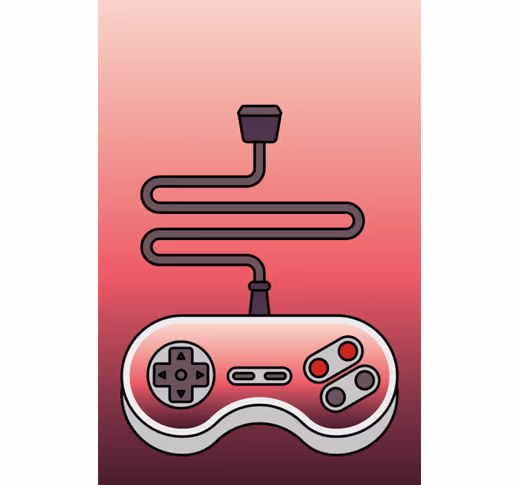 Red Controller gamer roller blind - TenStickers