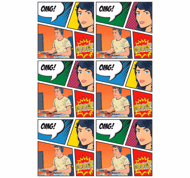 Gamer fun gamer roller teenage blind - TenStickers