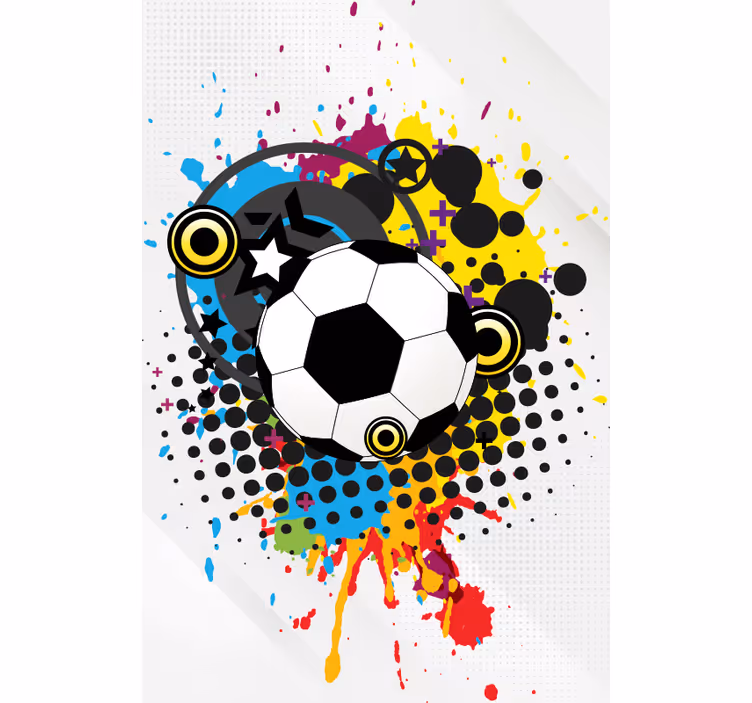 Artistic football sports teenage blind - TenStickers