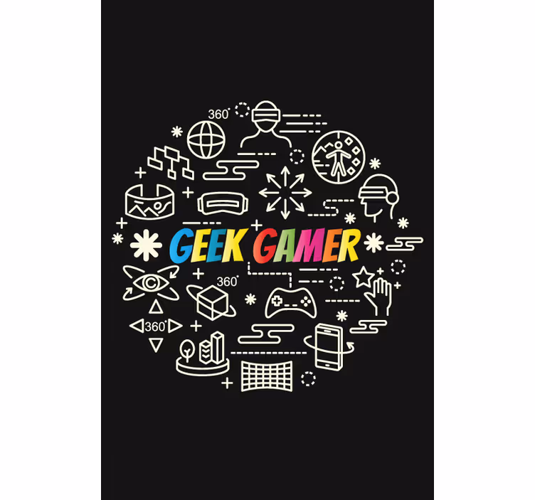 Gaming Doodles blind geek - TenStickers