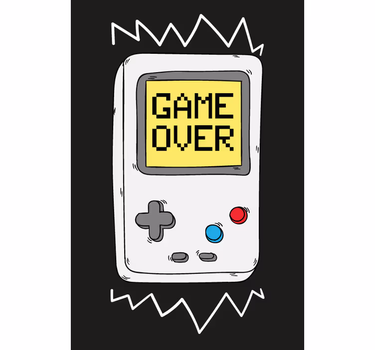 Retro console gamer roller blind - TenStickers