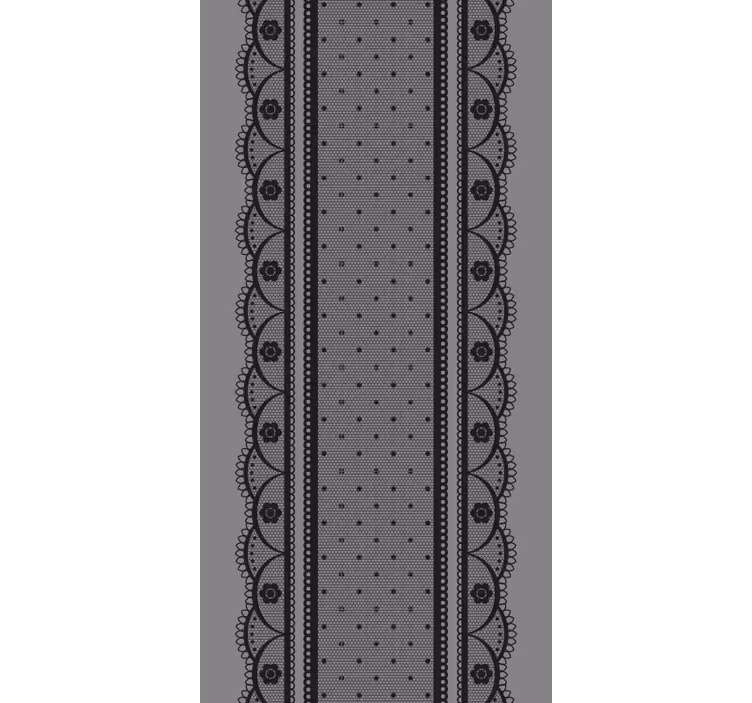 Lace Pattern Detail elegant grey kitchen blind - TenStickers