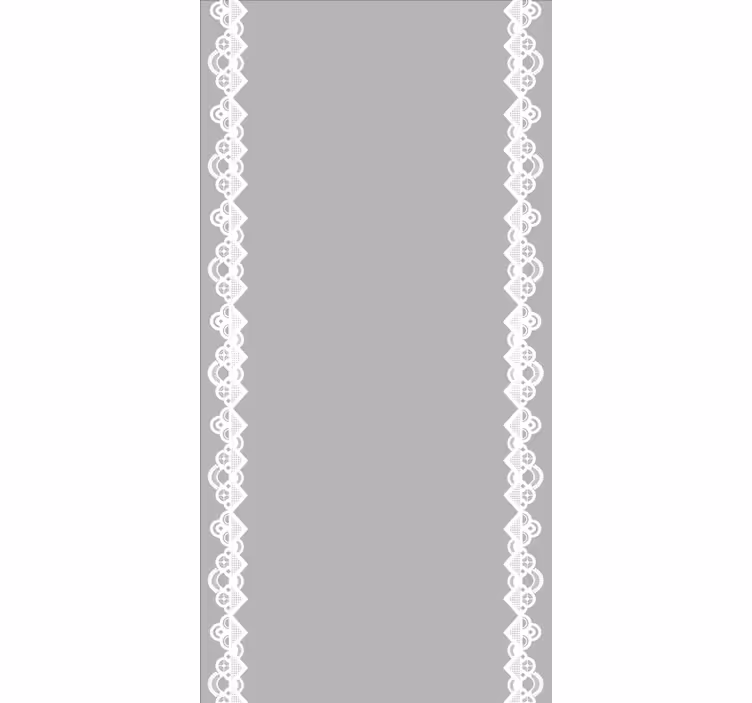 Lace Pattern Elegance elegant grey kitchen blind - TenStickers