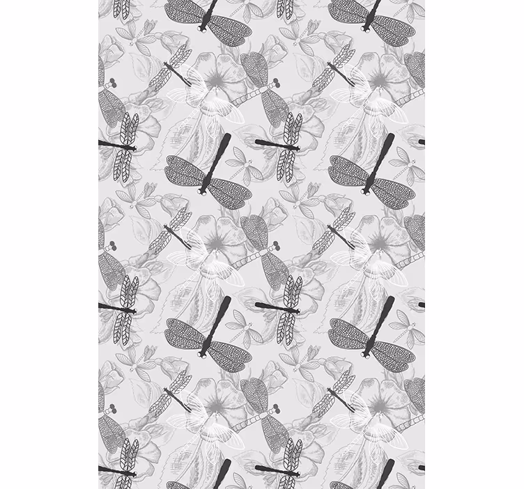 Blind flowers and plants dragonflies and blooms - TenStickers
