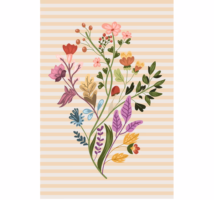 Floral Arrangement blind flowers and plants - TenStickers
