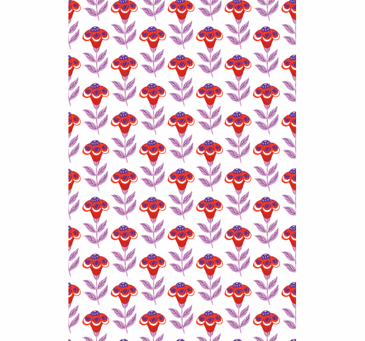 Vibrant Floral Theme blind flowers and plants - TenStickers
