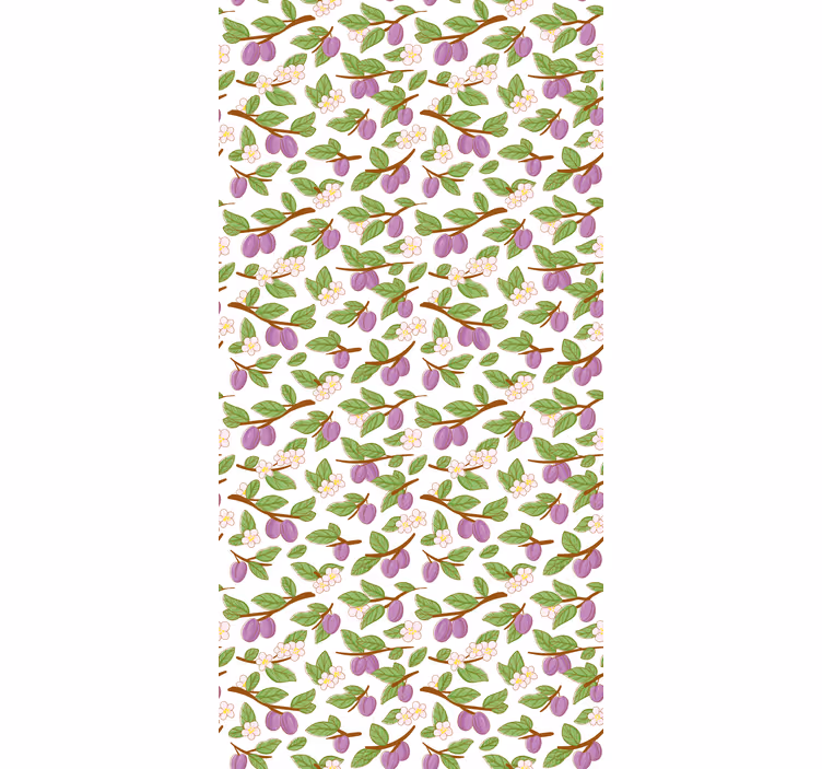 Plum Blossom Pattern blind fruit and vegetables - TenStickers