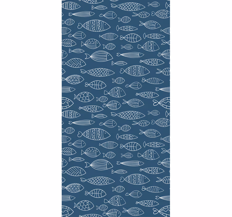 Fish Pattern Design animals blind - TenStickers