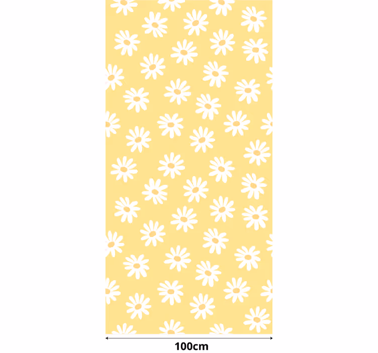 Daisy flowers for babies modern living room roller blind - TenStickers