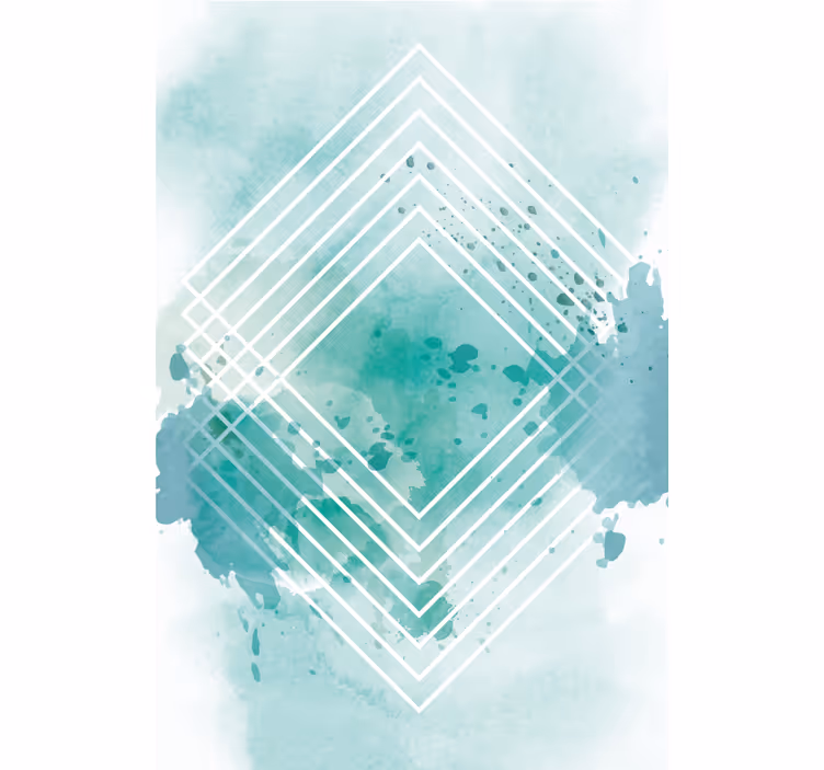 Geometric Watercolor Pattern modern blind - TenStickers
