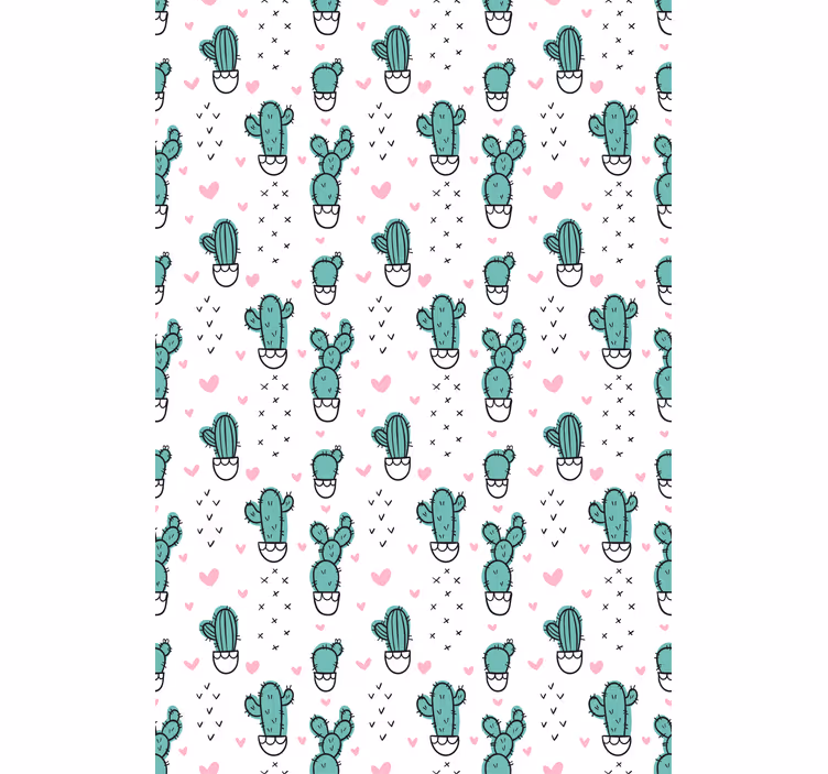 Cactus blind with delightful heart design - TenStickers