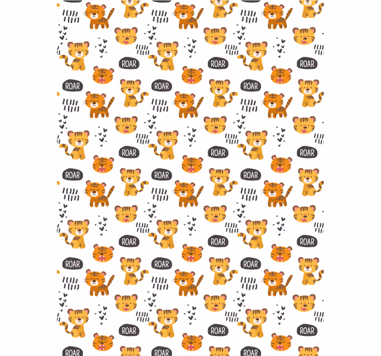 Baby tigers roaring blind children - TenStickers