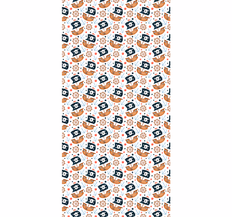 Pirate ship pattern blind children - TenStickers